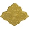 Ekena Millwork Piedmont Ceiling Medallion (Fits Canopies up to 6 1/2"), 67 1/8"W x 48 5/8"H x 1 7/8"P, Rich Gold CM67PERGS - alternate 2